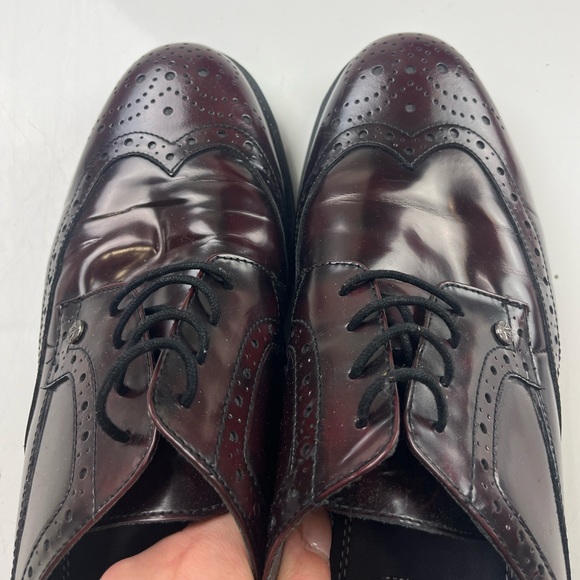 Penguin Original Lace Up Brogues in Burgundy Leather - Size 44 - G84-8 - Picture 7 of 9